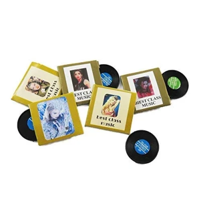 Image of Melody Jane Dolls House 5 Records With Sleeves Miniature 1980&#039;s Accessory