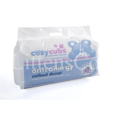 Image of Cosy Cubs Kids Cot Bed Duvet 4.5 Tog Anti Allergy Filling 120 x 150 cm. Extremely Soft 5 Star Hotel Quality Dust mite Filling, Toddler Quilt Washable at Home