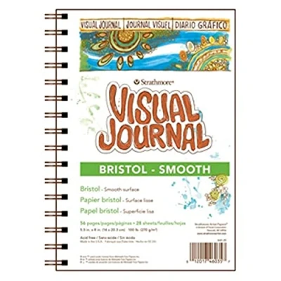 Image of Strathmore 300 Series Smooth Visual Bristol Journal, Paper, White, 9&quot; x 12&quot;