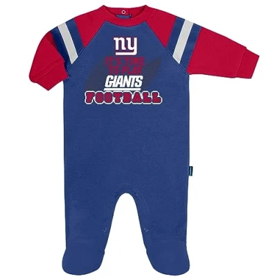 Image of Gerber Unisex Baby Boys NFL Footed Sleep and Play, Team Color, 3 6 Months