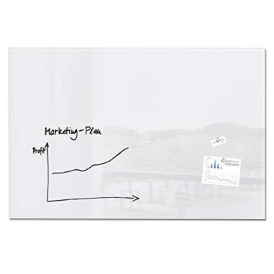 Image of SIGEL GL220 Premium Glass magnetic Board / White Board, glossy surface, 150 x 100 cm, easy mounting, super Artverum