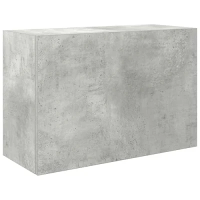 Image of vidaXL bathroom wall cabinet concrete grey engineered wood storage unit 60x25x40 cm minimalist design versatile use