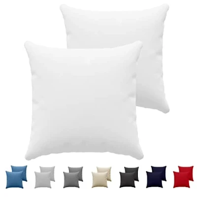 Image of Dreamzie Pillowcases (Set Of 2) White For Pillows 65 x cm 100% Cotton Jersey Pillowcase Pillow Cover Bed Protector Resistant and Hypoallergenic
