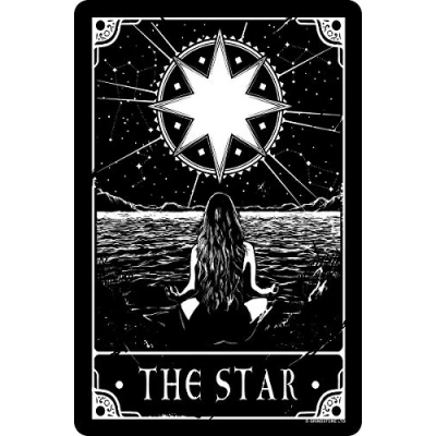 Image of Deadly Tarot The Star Small Tin Sign 10 x 15cm