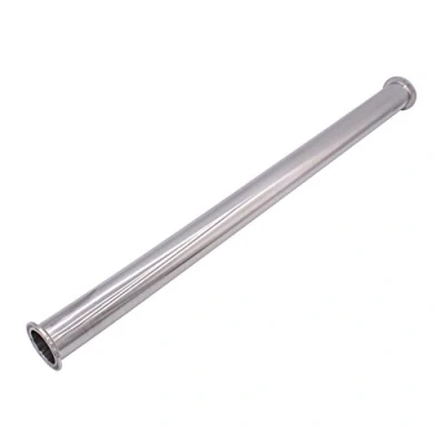 Image of DERNORD Sanitary Spool Tube with Clamp Ends,Stainless Steel 304 Seamless Round Tubing 1.5 Inch Tri 50.5MM Ferrule Flange (Tube Length: 24 / 610MM)