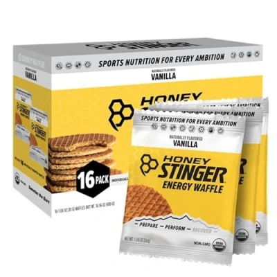 Image of Honey Stinger Waffle , Vanilla 1 Ounce Packages (Pack of 16)