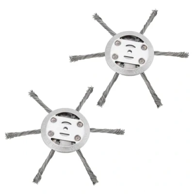 Image of LT Easiyl 2PCS 6 Heads Steel Wire Grass Trimmer Head Inches 150mm Weed Brush for Cutter Brushcutter Removal Garden