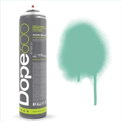Image of Action 2.0 Dope Spray Paint 600ml High Pressure Fast Drying Multi Colour Full Coverage Formula (Mint D 085)