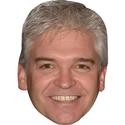 Image of FoxyPrinting Phillip Schofield Tv Star Celebrity Cardboard Party Face Mask Fancy Dress