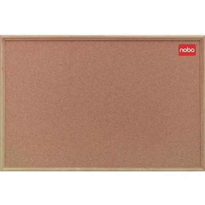 Image of Nobo Classic Cork Noticeboard Oak Wood Frame 1200x900mm 37639004