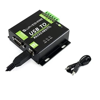 Image of Waveshare USB to RS232/RS485/TTL Interface Converter Industrial Isolated with Original FT232RL Inside, 300 921600bps Baudrate Onboard Power Isolation, ADI Magnetical Isolation