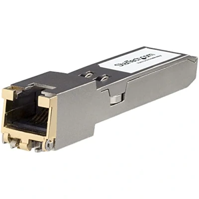Image of StarTech.com HPE JL563A Compatible SFP+ Module 10GBASE T SFP to RJ45 Cat6/Cat5e 10GE Gigabit Ethernet RJ 45 30m 8320, 8325 48Y8 (JL563A ST)