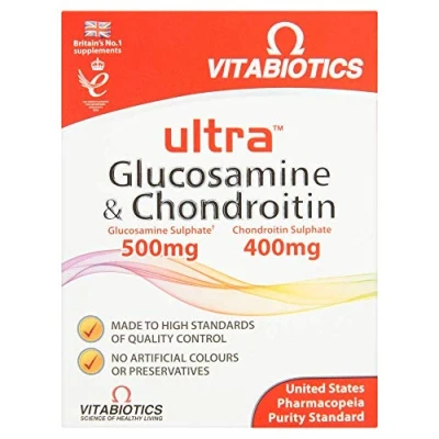 Image of Vitabiotics Ultra Glucosamine and Chondroitin 60 Tablets
