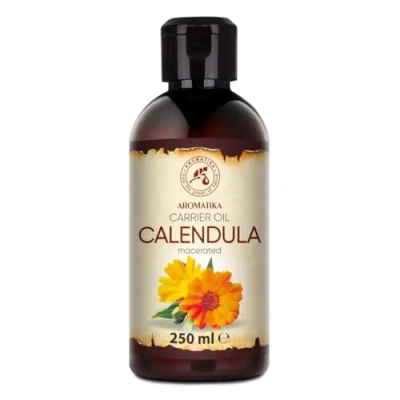 Image of Calendula Oil 250ml 100% Pure &amp; Natural Oils Marigold Benefits for Skin Hair Face Body