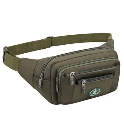Image of Ariineer Waterproof Bumbags and Fanny Packs Plus Size for Sport Hiking Large Waist Travel Pouch Bag Bumbag Women Men Olive