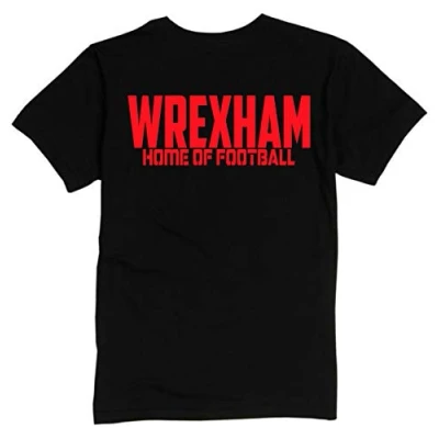 Image of Wrexham Home of Fooball Premium Mens Tee Shirt X Large Black