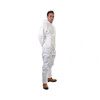 Image of Coverall Disposable White Supertex Type 5/6 17801 Lrg