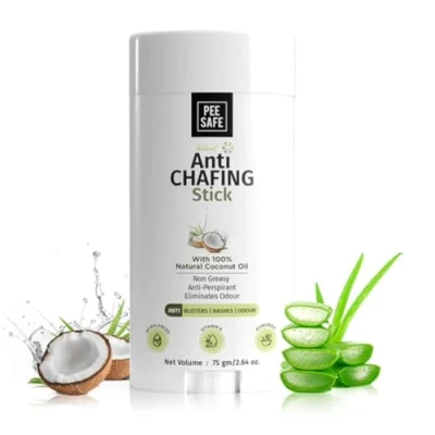 Image of PEESAFE Natural Anti Chafing Stick, Chafe Balm, 75 g (Pack of 1) Chafing, Blister, Sweat, Rashes, Itching, Relief