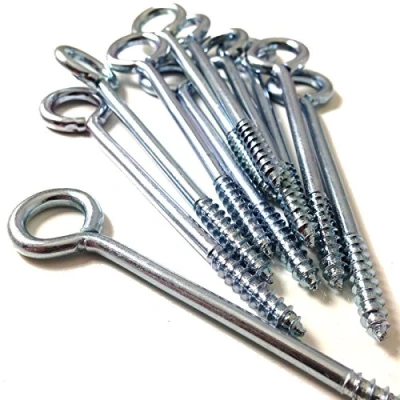Image of Pack of 25, 75mm (3&quot;) ZINC Screw in Plant Training Vine Eyes