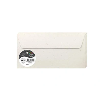 Image of Clairefontaine Ref 55012C Pollen Recycled Envelopes (Pack of 20) DL (110x220mm) Sized, 120gsm Paper, Printer Compatible, Acid Free Plain Coloured
