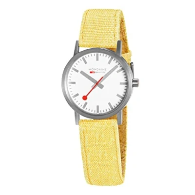 Image of Mondaine Women Analog Quartz Watch with Textile Strap A6583032317SBE
