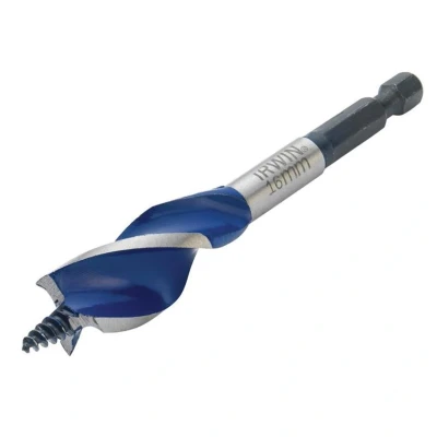 Image of IRWIN 1921991 6X Blue Groove Stubby Wood Bit 16 mm x 4 Inch