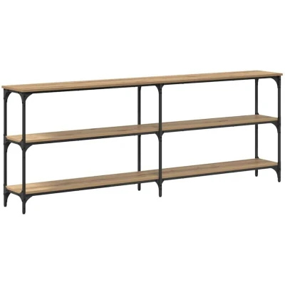 Image of vidaXL Console Table Artisan Oak 200x29x75 cm Engineered Wood