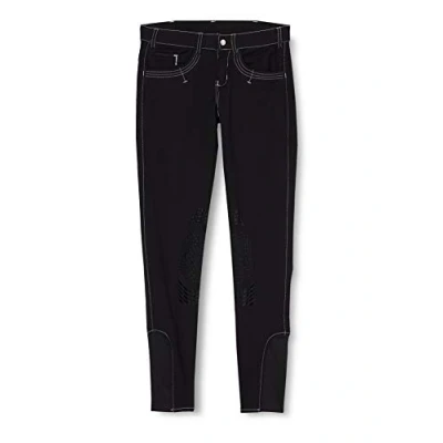 Image of Kerbl Men BasicPlus Size 44, Men, Reithose für Herren schwarz, Größe Schwarz 44