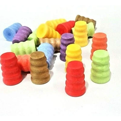 Image of Standard Finned Rubber Corks 10 Pack Optic Spirit Measure Bottles