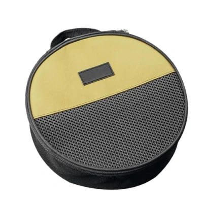 Image of Dinner Plate Organizer Case Dish Storage Container, Holder for Travel, Camping, Tableware Bag China Chest Round Protection