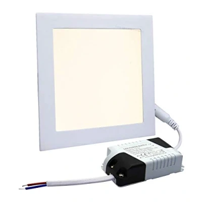 Image of 6W LED Square Recessed Ceiling Flat Panel Down Light Ultra Slim Lamp Warm White 3000k