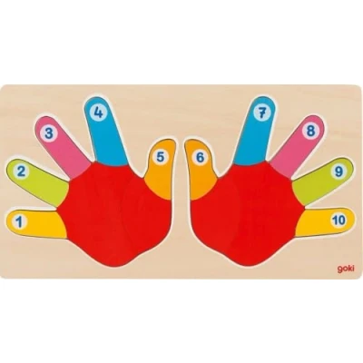 Image of GoKi Wooden Hands Puzzle