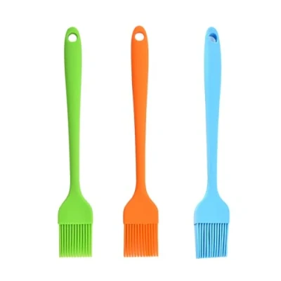 Image of Baking Brush, 3 Pcs Silicone Cooking Pastry Brushes, BBQ Basting for Grilling, Baking,