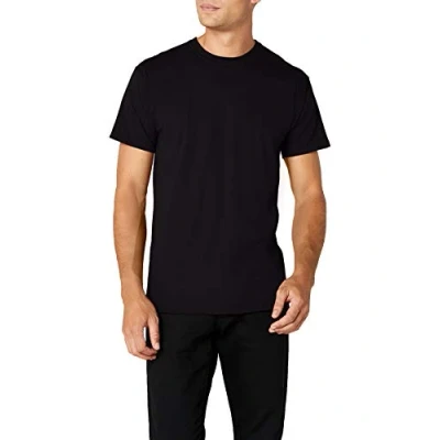 Image of Fruit of the Loom Men&#039;s Super Premium Short Sleeve T Shirt, Black, Large