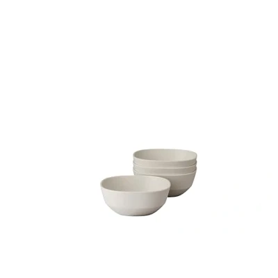 Image of Mepal Serving bowl 4 pieces Silueta Dishwasher &amp; microwave resistant Salad Tapas bowls Tableware 250 ml Nordic white