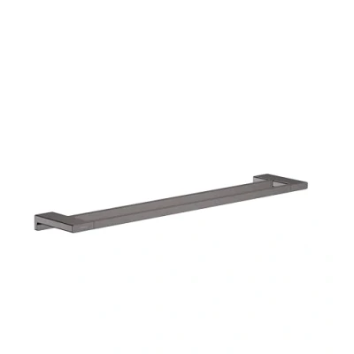 Image of hansgrohe AddStoris Double bath towel rail, brushed black chrome, 41743340