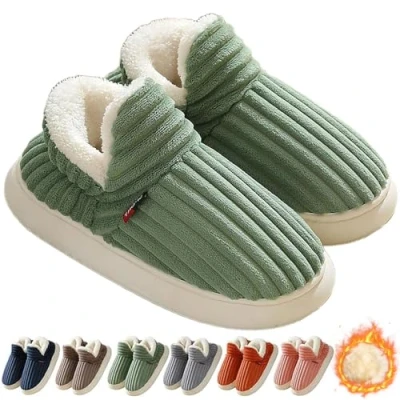 Image of Hokuto Cloud Slippers Women Men, Sunmoine Slippers, Unisex Winter Cozy Fashion Plush Warm Home (Green, Adult, Women, 4, Numeric Range, UK Footwear Size System, 5, Medium)