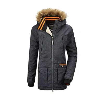 Image of Killtec Boys&#039; Bantry Bys Prk Casual Parker with Removable hood, boys, zip off 35467 000, Dark denim, 128