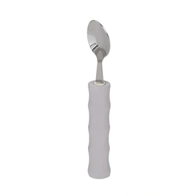Image of HOMECRAFT Lightweight Foam Handled Cutlery, Spoon (Eligible For VAT Relief in the UK) Elderly, Disabled, Arthritis, &amp; Weak Grip, Adaptive Dining Utensil, Large Handle Silverware with Good Grips