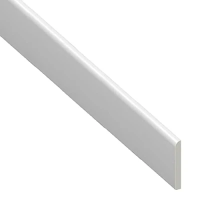 Image of UPVC Plastic Trim 65mm x 1.5m White Architrave Skirting Board/Window Finishing