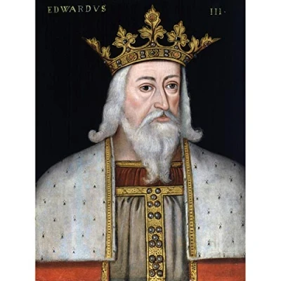 Image of Portrait King Edward III England Painting Royal Historic Art Print Canvas Premium Wall Decor Poster Mural
