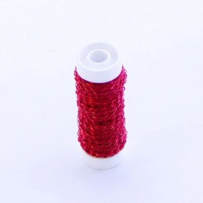 Image of FloristryWarehouse Bullion Floristry Wire Reel 25g Red