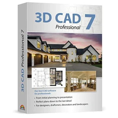 Image of 3D CAD 7 Professional Plan &amp; design buildings from initial rough sketches to the finished blueprints and architecture software for Windows 11, 10, 8.1,