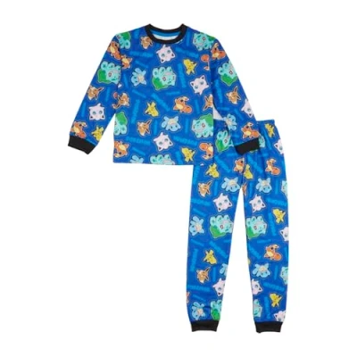 Image of Pokémon Boys Pyjamas Long Anime Gifts for Older Kids Official Pokemon Merchandise Clothes 8 9 Years Blue