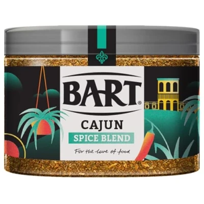 Image of BART Cajun Spice Blend Large Pack Spicy &amp; Peppery Ideal for Adding The Flavours of Southern USA to Meat Fish (1x225g Jar)