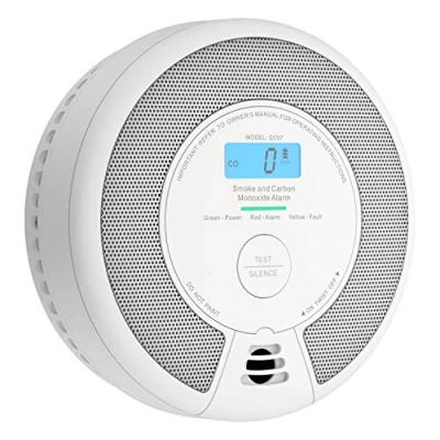 Image of X Sense Combination Smoke and Carbon Monoxide Alarm with LCD Display &amp; 10 Year Battery, for Home Compliant EN 14604 50291 Standards, SC07