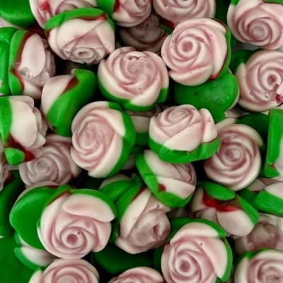 Image of Gummy Roses 700g Re Sealable Pouch by The Gourmet Sweet Company
