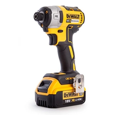 Image of DEWALT DCF887M1 GB XR Brushless Lithium Ion Impact Driver, 18 V, Yellow/Black