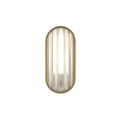 Image of Astro Montreal Oval Bulkhead PVD Brushed Brass