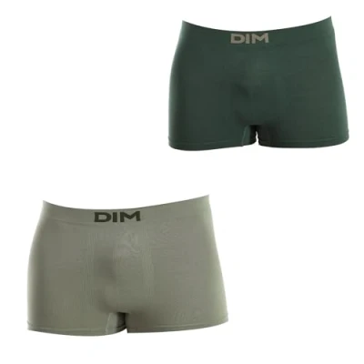 Image of DIM Men&#039;s Micro Seamless x2 Boxer, Black/Gray, M